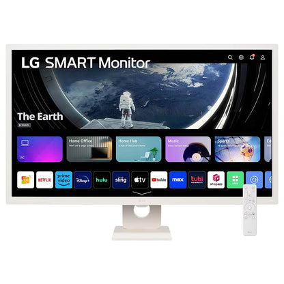 LG 32&quot; 32SR50F-W Flat FHD Smart Monitor-IPS Panel, 60Hz- HDMI,USB