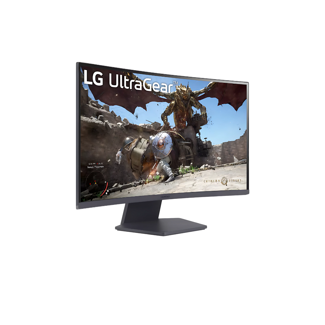 LG UltraGear™ 27GS60QC-B 27" QHD 180Hz Curved Gaming Monitor atomoffice