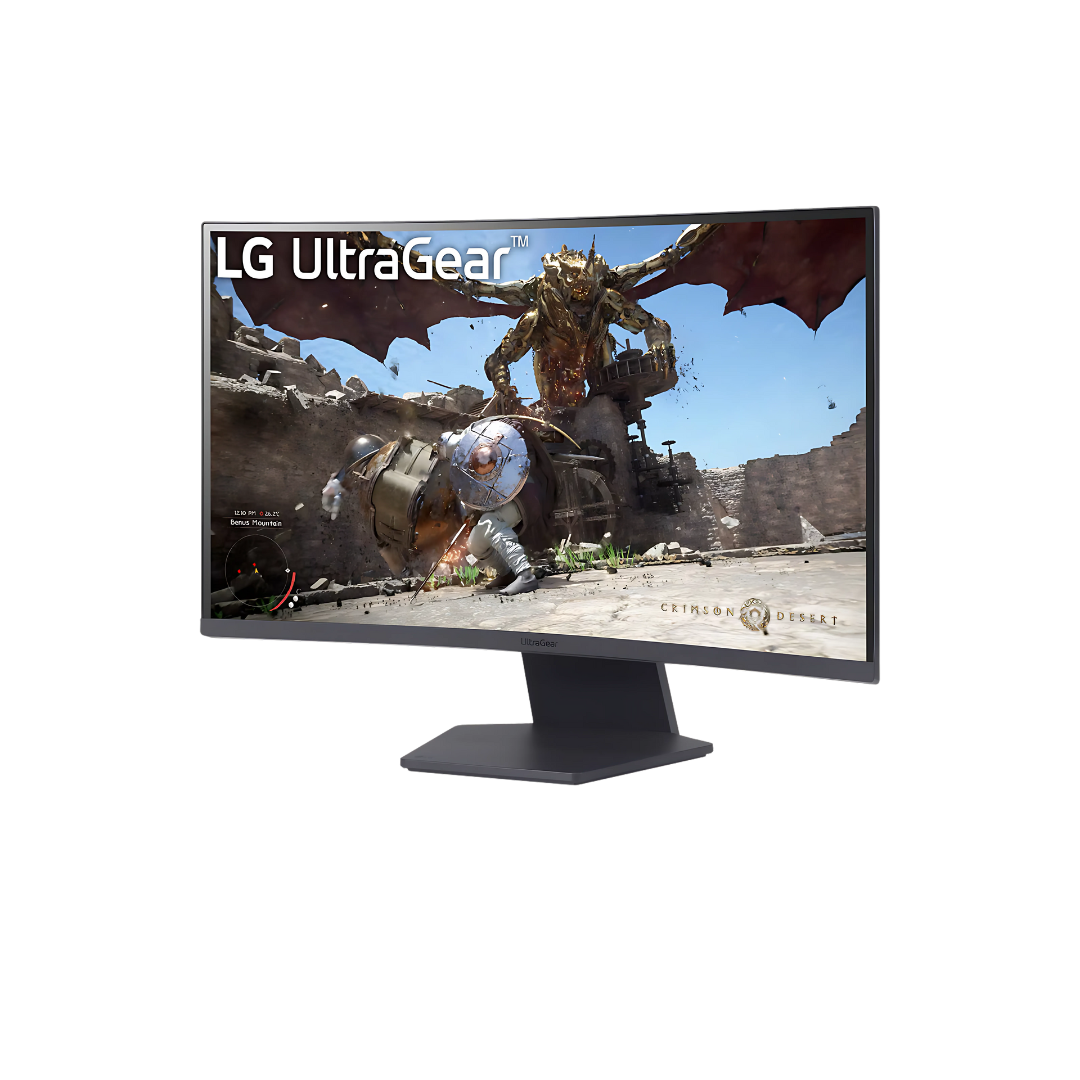 LG UltraGear™ 27GS60QC-B 27&quot; QHD 180Hz Curved Gaming Monitor