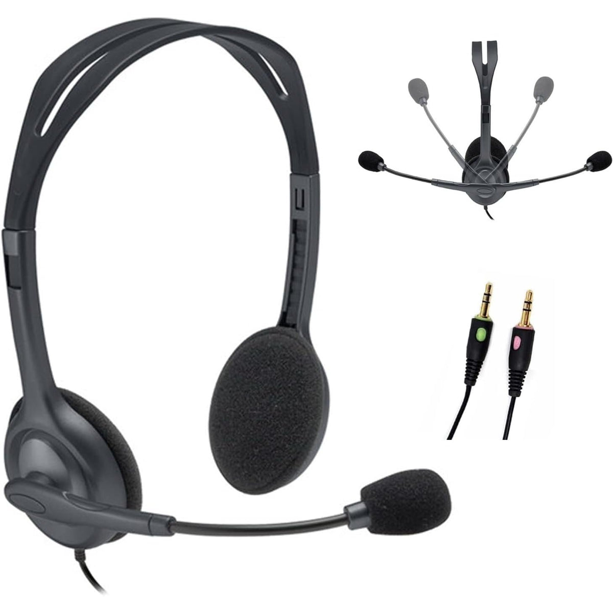 Logitech H110 Corded Stereo Headset atomoffice