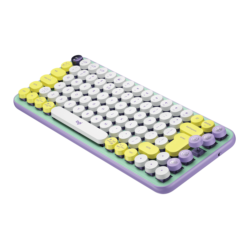 Logitech Pop Keys Mechanical Keyboard 84 Keys Wireless 10 meters , Bluetooth Tactile Switch atomoffice