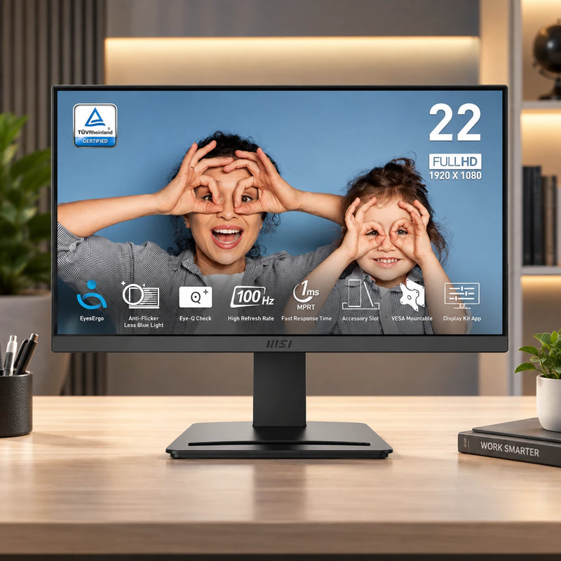 MSI PRO MP223 E2 22" FHD Monitor, 100Hz VA