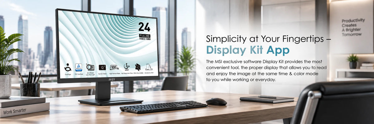 MSI PRO MP2412 24" FHD Monitor, 100Hz VA — view 4