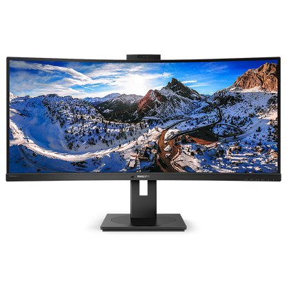 Philips 34&quot; 346P1CRH Curve UltraWide WQHD Monitor VA panel 100Hz- DP, HDMI, USB-C with bulit in Webcam and Speaker