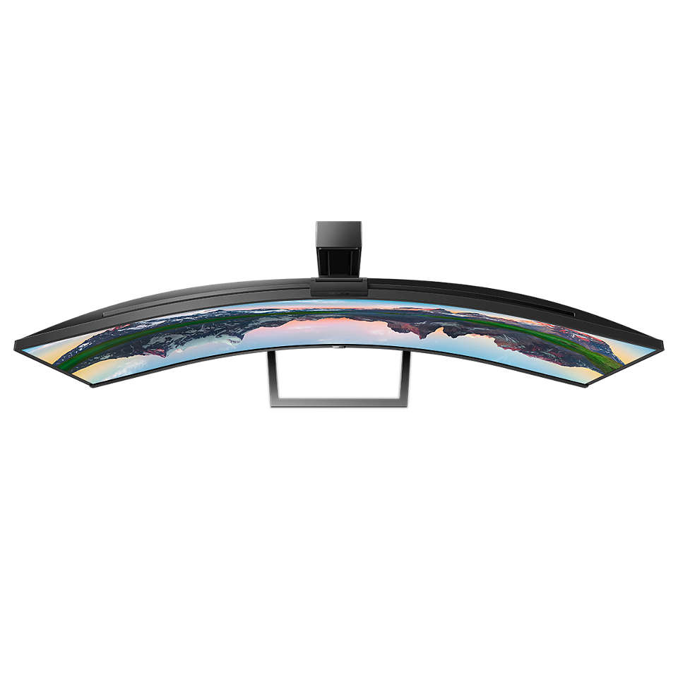Philips 49&quot; 499P9H1 SuperWide Curved DQHD Monitor VA panel 70Hz- DP,HDMI,USB, Built-in Speaker and Webcam atomoffice