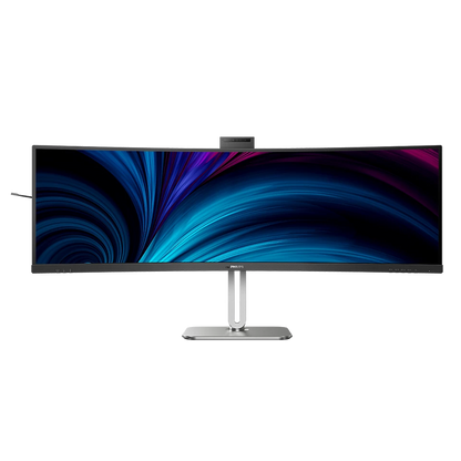 Philips 49&quot; 49B2U5900CH Curved SuperWide 4K DQHD Monitor, VA LCD Panel 75Hz- DP,HDMI,USB-C with built in webcam and speaker