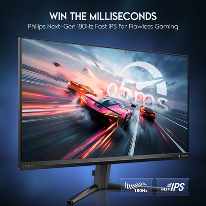 Philips Evnia 27M2N3200L Gaming Monitor, 27&quot; IPS Display, FHD Resolution, 180Hz Refresh Rate, 0.5ms Smart MBR Response Time, AMD FreeSync &amp; NVIDIA G-Sync Technology, Black | 27M2N3200L atomoffice