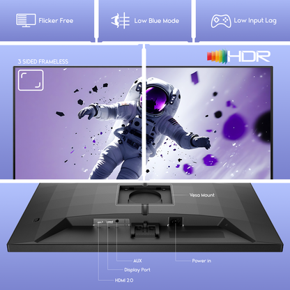 Philips Evnia 27M2N3200L Gaming Monitor, 27&quot; IPS Display, FHD Resolution, 180Hz Refresh Rate, 0.5ms Smart MBR Response Time, AMD FreeSync &amp; NVIDIA G-Sync Technology, Black | 27M2N3200L atomoffice