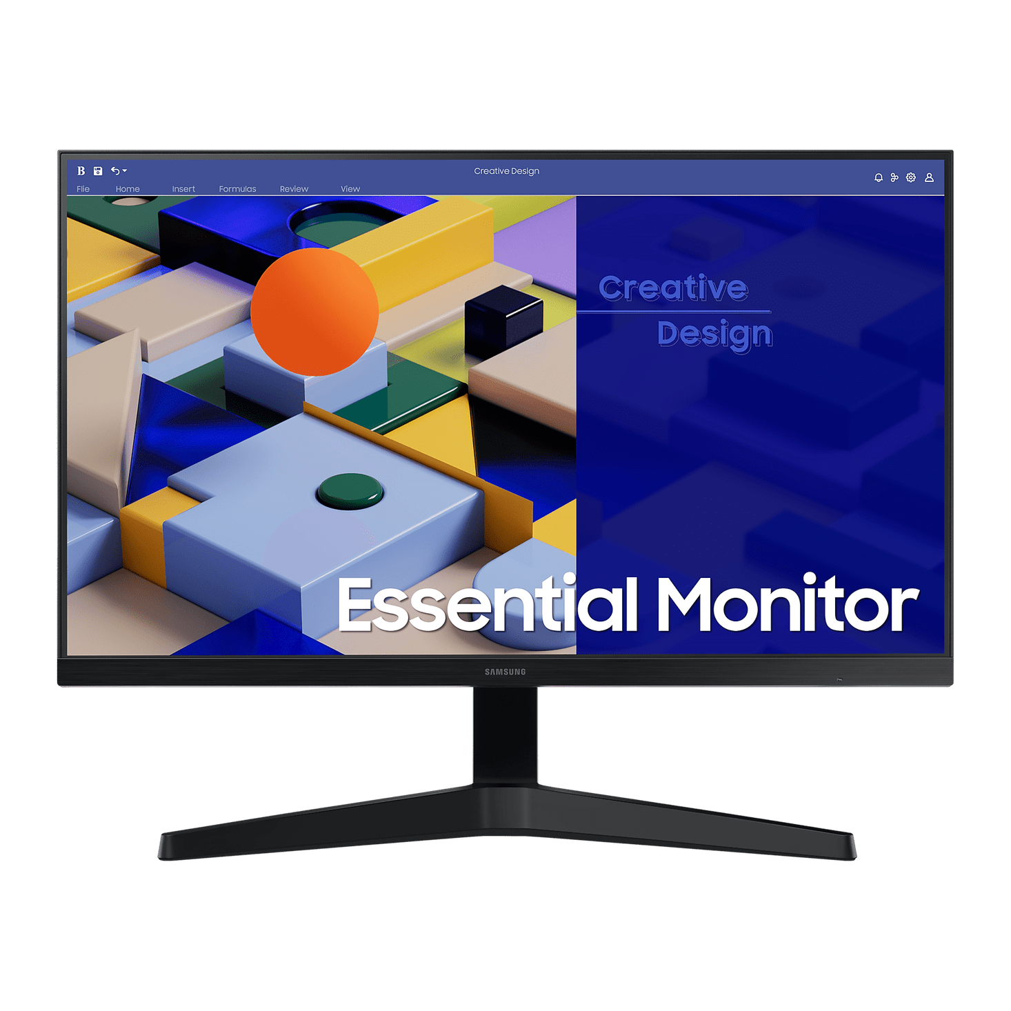 Samsung 22" LS22C310-S3 S31C Essential Full HD Flat Monitor, IPS Panel, 75Hz, Borderless Design, AMD FreeSync