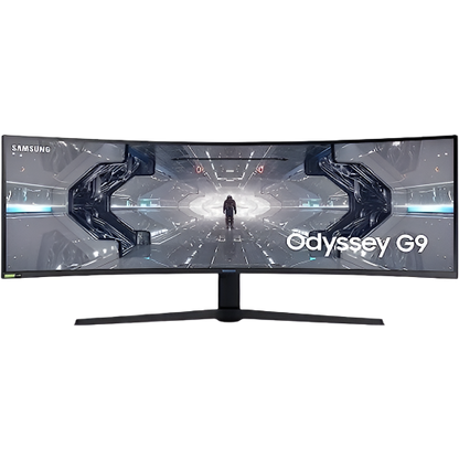 Samsung Odyssey G9 49&quot; LC49G95 QHD Ultrawide Dual Curved QLED Gaming Monitor 1000R Curvature