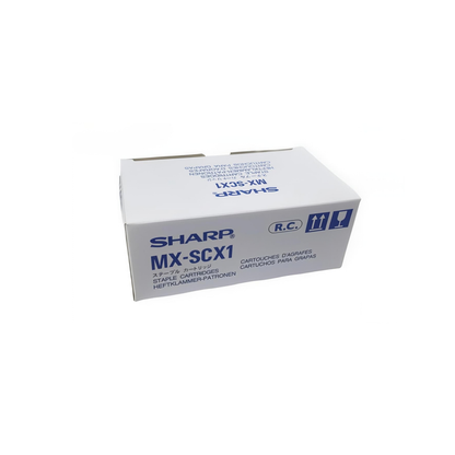 Sharp MX-SCX1 Original Staple Cartridge for Sharp MX-FN27, MX-FN28, BP-FN11, BP-FN13 Finishers (3 × 5,000 Staples)