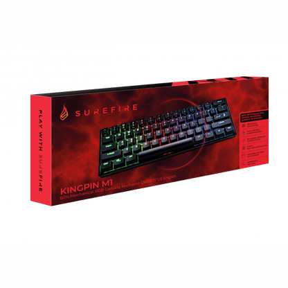 SureFire KingPin M1 60% Mechanical Gaming RGB Keyboard QWERTY US English