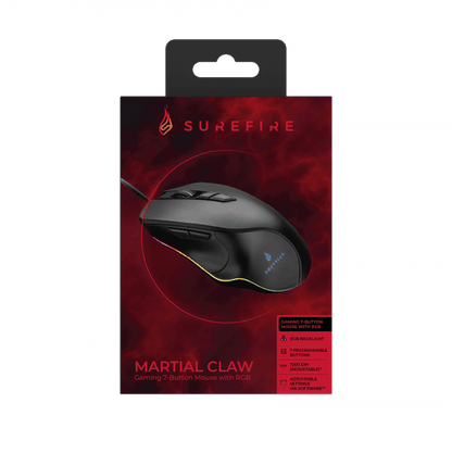 SureFire Martial Claw Gaming 7-Button Mouse with RGB