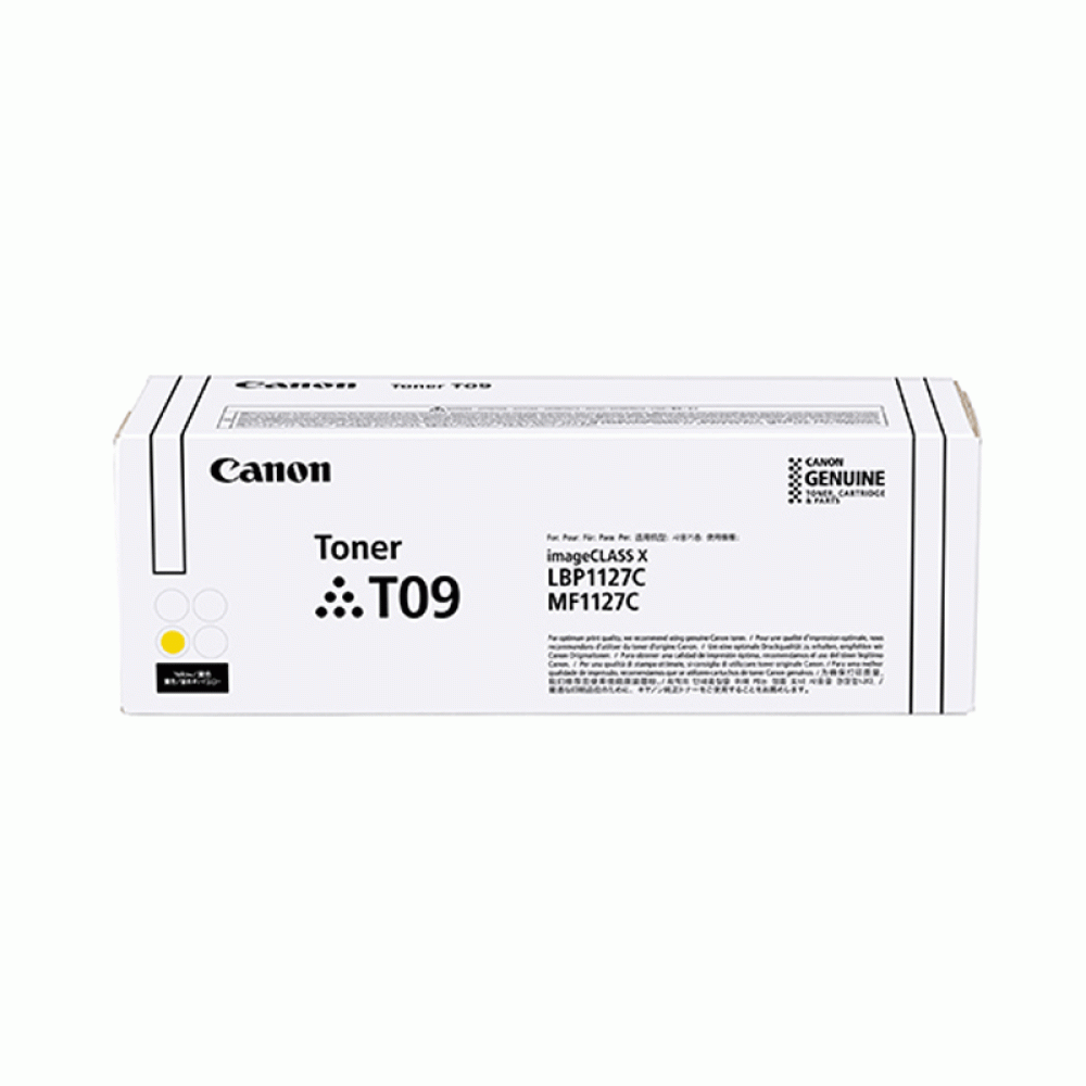 Canon T09 Yellow Original Toner Cartridge for i‑SENSYS X C1127P, C1127I, C1127IF