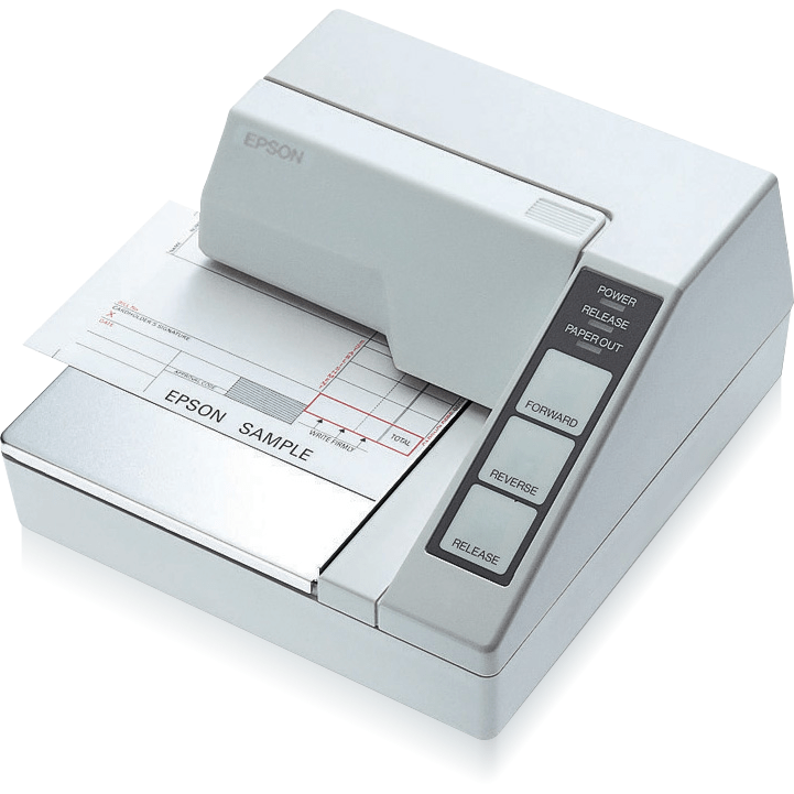 Epson TM-U295 Impact Dot Matrix Slip Printer, Flatbed Design, Serial Interface atomoffice