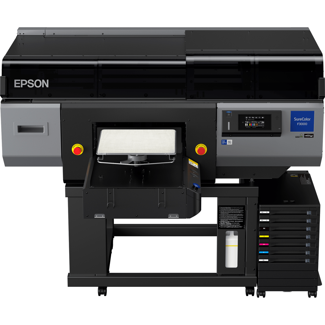 Epson SureColor SC-F3000 Direct-to-Garment Printer, Bulk Ink, 1200 x 1200 dpi C11CH74301B0 atomoffice