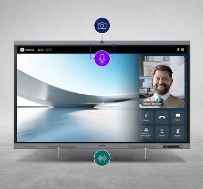 Samsung WAFX-P Series 4K Interactive E-Board, Built-in 48MP Camera, Android 15 EDLA, OPS Slot