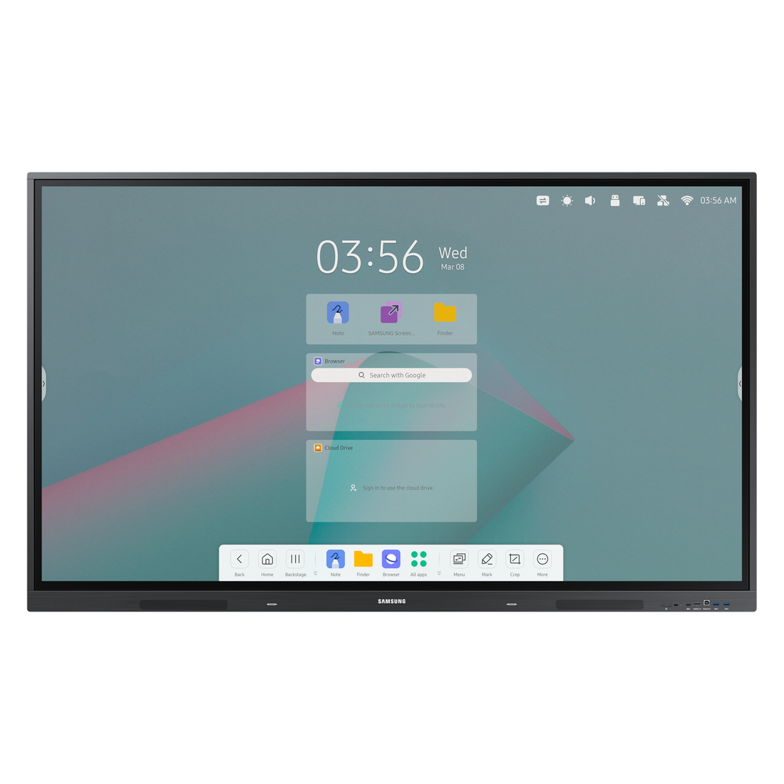 Samsung WAC Series 4K Interactive Display, Android 11, 40-Point Touch, 3-in-1 USB-C atomoffice