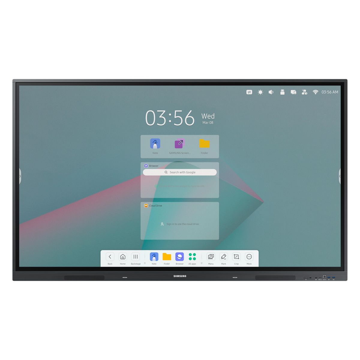 Samsung WAC Series 4K Interactive Display, Android 11, 40-Point Touch, 3-in-1 USB-C atomoffice