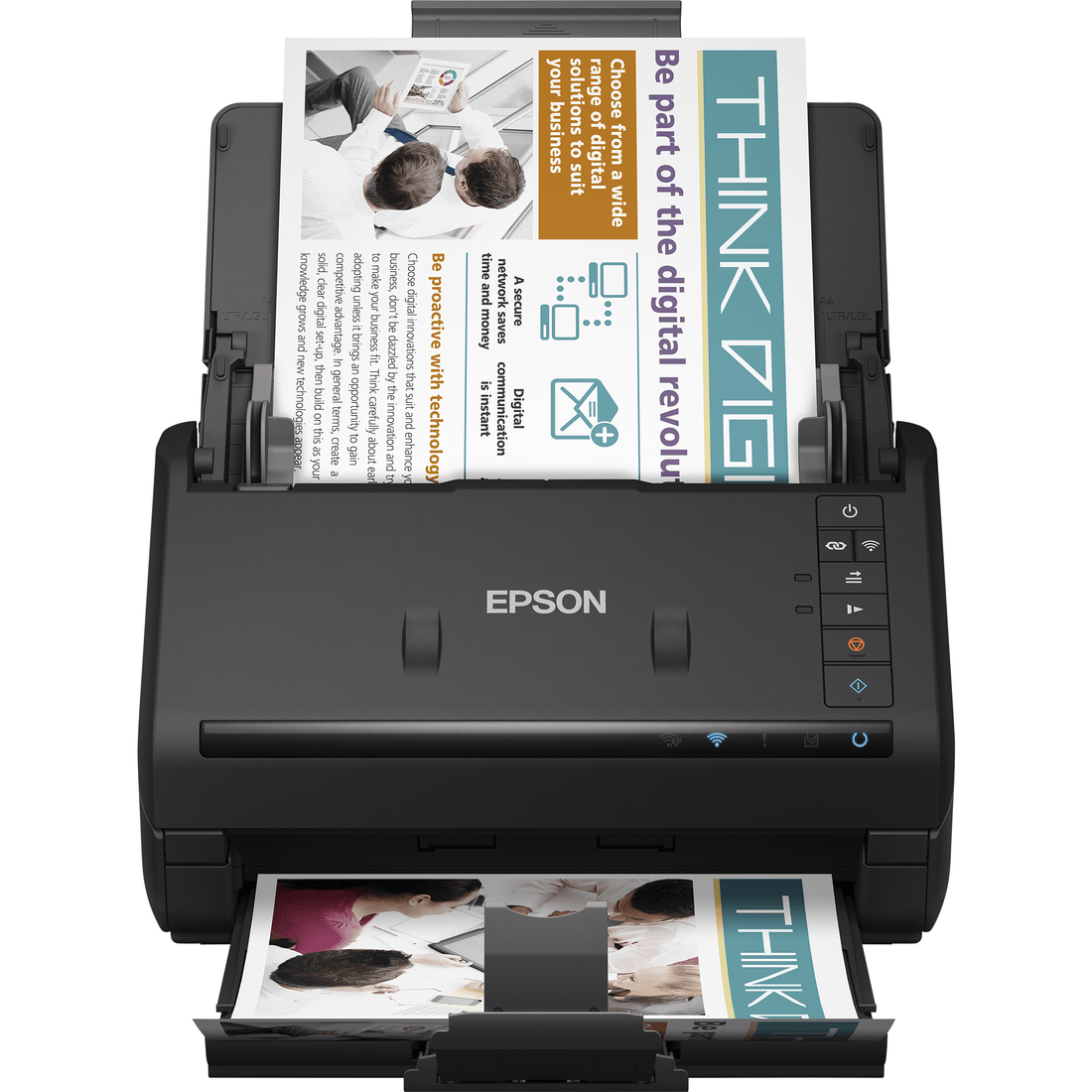 Epson WorkForce ES-500W II Wi-Fi Document Scanner, 35 ppm, Duplex B11B263401BE atomoffice