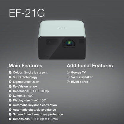 Epson EpiqVision EF-21 Green V11HB35340DA view 4 atomoffice