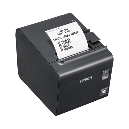Epson TM-L90LF Liner-Free Thermal Label and Receipt Printer, up to 170 mm/sec atomoffice