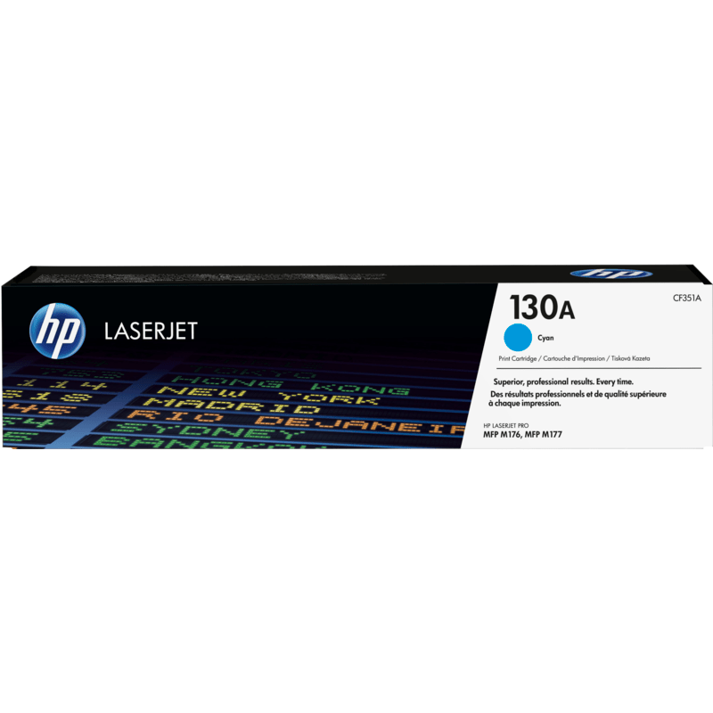 HP 130A Original Toner Cartridge for HP LaserJet Pro Color MFP M176 and M177 series printers atomoffice