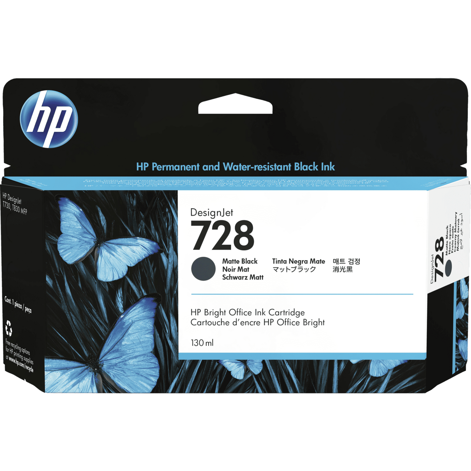 HP 728 130ml DesignJet Original Ink Cartridge