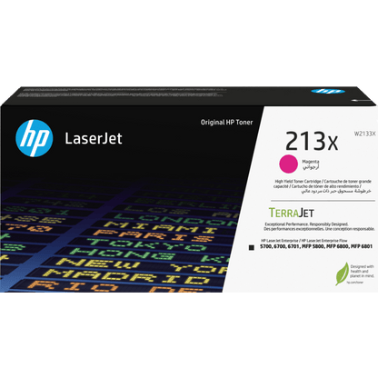 HP 213X Original Toner Cartridge for HP LaserJet Enterprise 5700, 5800, 6700, 6701, 6800, 6801