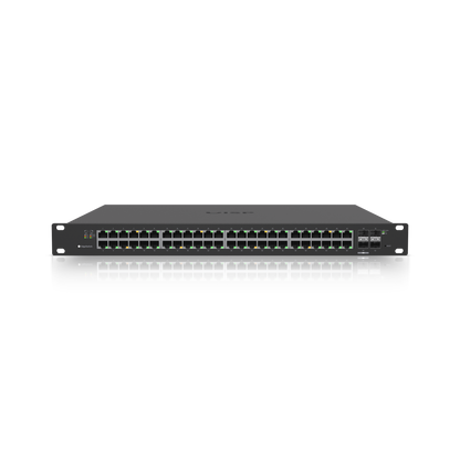 Ubiquiti EdgeSwitch 48 PoE 500W , 48 Gigabit PoE+ Ports, 2 SFP+ and 2 SFP, 500W PoE, 1U Rackmount atomoffice