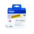 Brother DK-22606 Continuous Film Label Roll 62mm x 15.24m Black on Yellow atomoffice