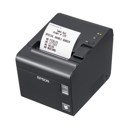 Epson TM-L90LF Liner-Free Thermal Label and Receipt Printer, up to 170 mm/sec atomoffice