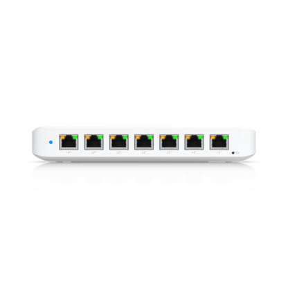 Ubiquiti UniFi Switch Ultra 210W, 8 Gigabit Ports, 7 PoE+, 202W PoE, 210W Adapter Included atomoffice