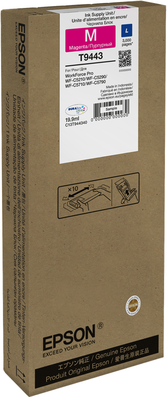 Epson T944 L Ink Pack for WorkForce Pro WF-C5210DW, WF-C5290DW, WF-C5710DWF, WF-C5790DWF