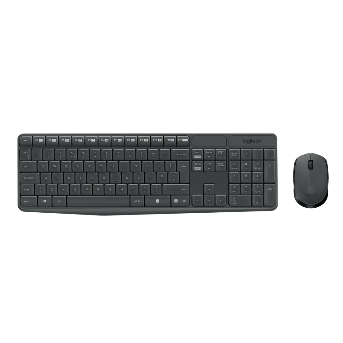 Logitech MK235 Wireless Keyboard and Mouse Combo - Grey atomoffice