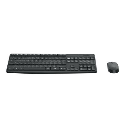 Logitech MK235 Wireless Keyboard and Mouse Combo 920-007931 - Grey, English International atomoffice