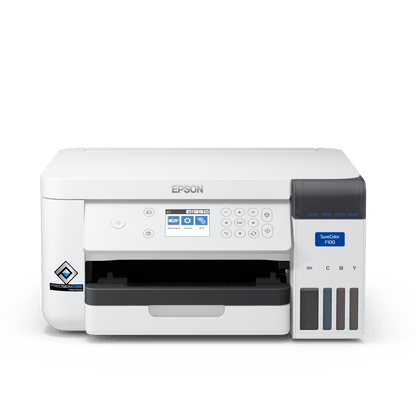 Epson SureColor SC-F100 Desktop Dye Sublimation Printer, Refillable Ink, Wi-Fi C11CJ80301 atomoffice