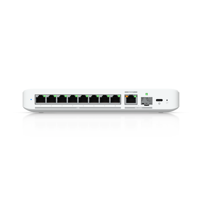 Ubiquiti UniFi Switch Flex 2.5G, 8-Port 2.5 GbE Switch, 10 GbE RJ45/SFP+ Combo Uplink, PoE+ or USB-C Powered atomoffice