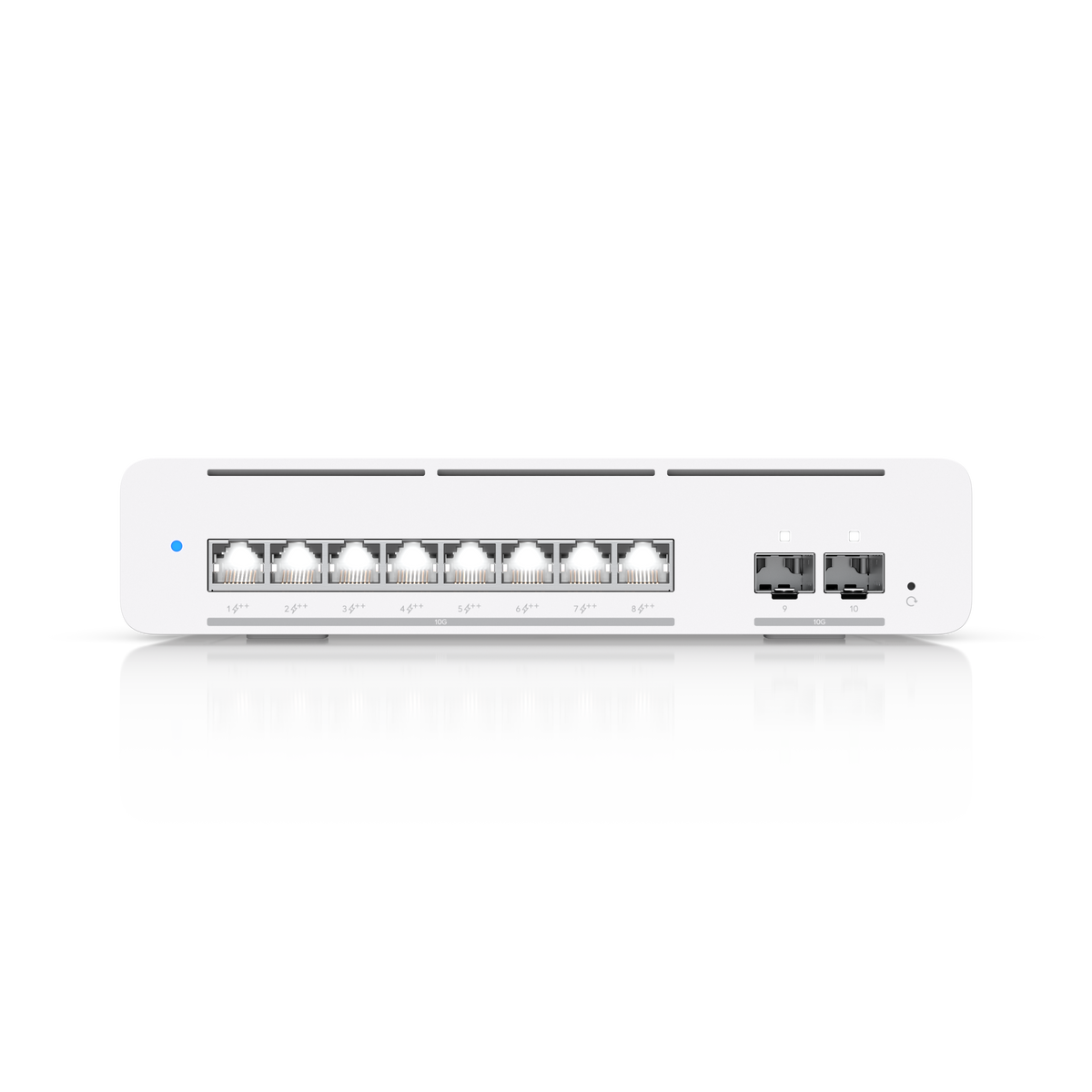 Ubiquiti UniFi Switch Pro XG 8 PoE, 8 x 10 GbE PoE++, 2 x 10G SFP+, 155W PoE, Layer 3, Desktop or Wall atomoffice