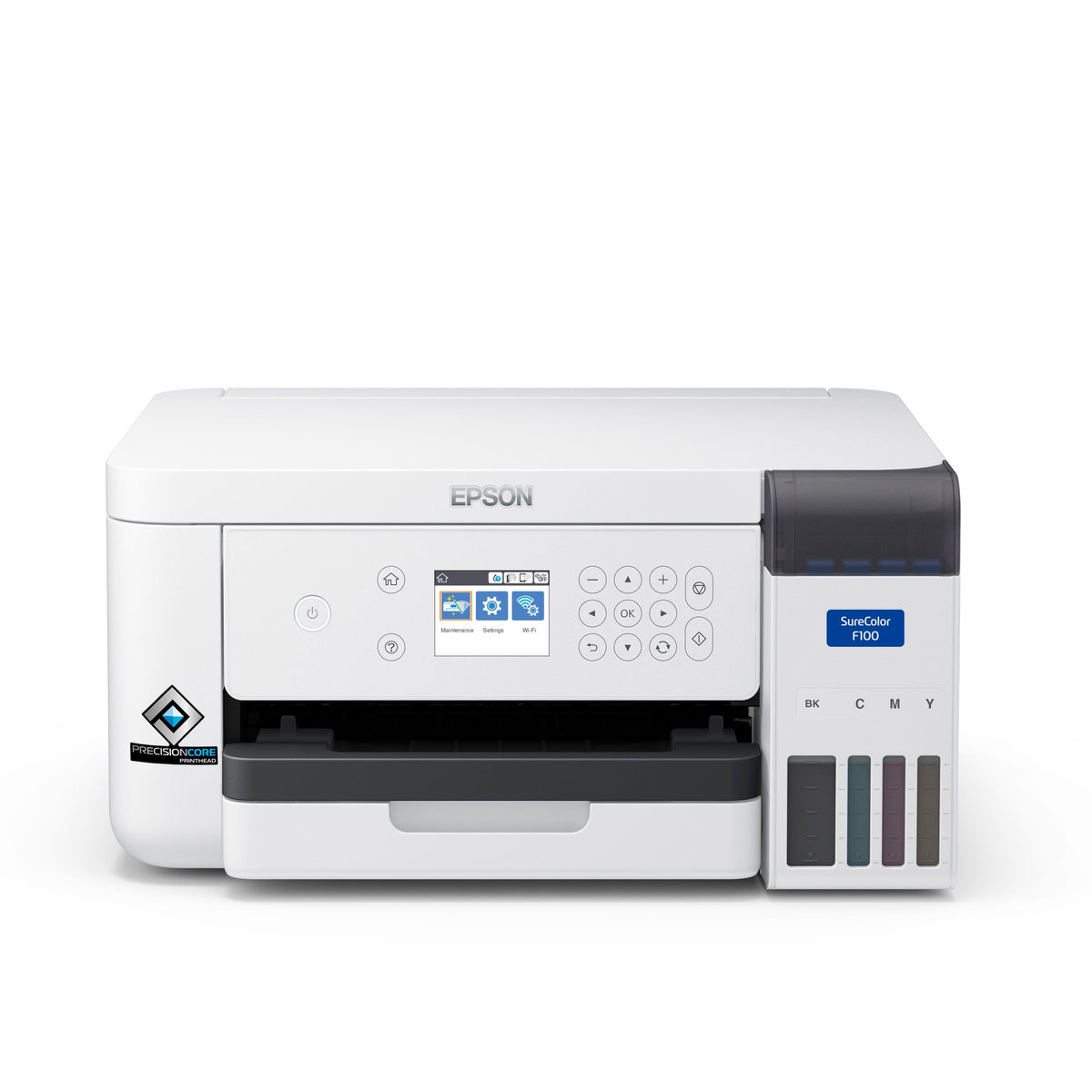Epson SureColor SC-F100 Desktop Dye Sublimation Printer, Refillable Ink, Wi-Fi C11CJ80301 atomoffice