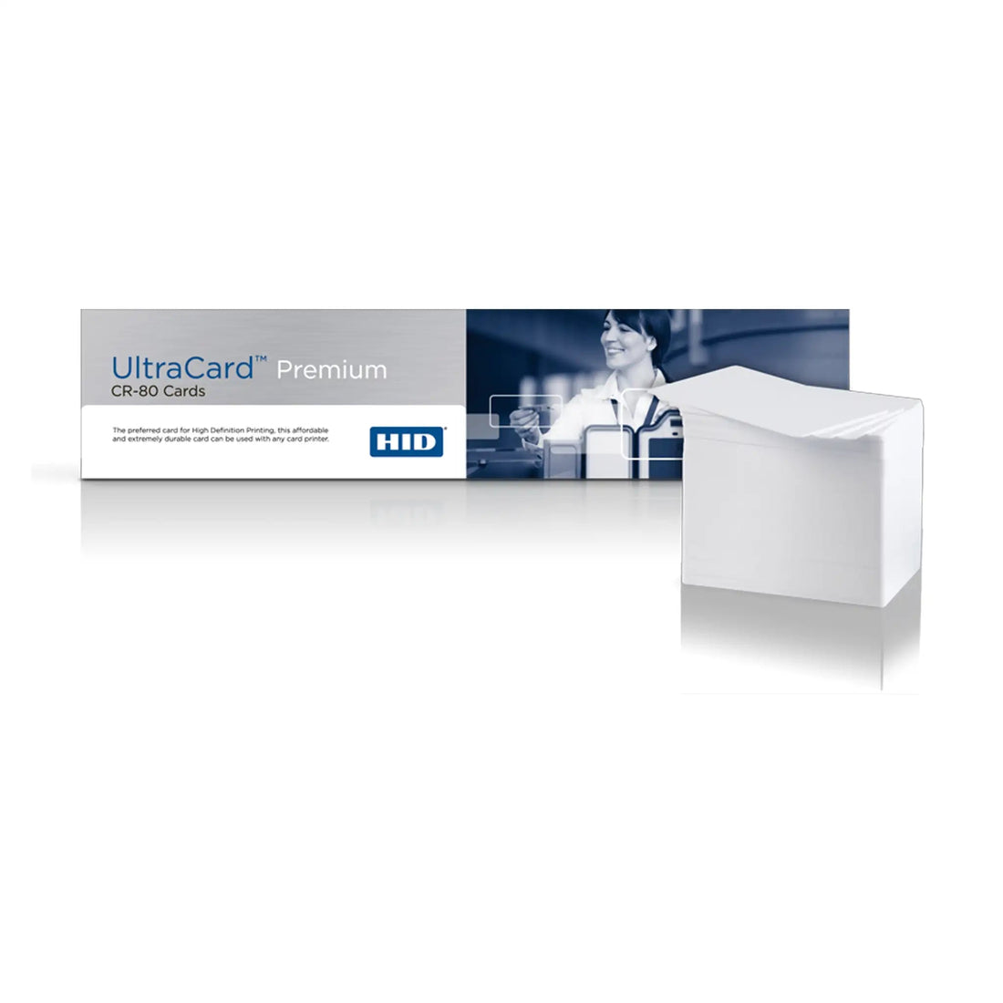 HID FARGO UltraCard Premium 082136 / 82136 Composite ID Cards | CR-80 30 mil, Box of 500 atomoffice
