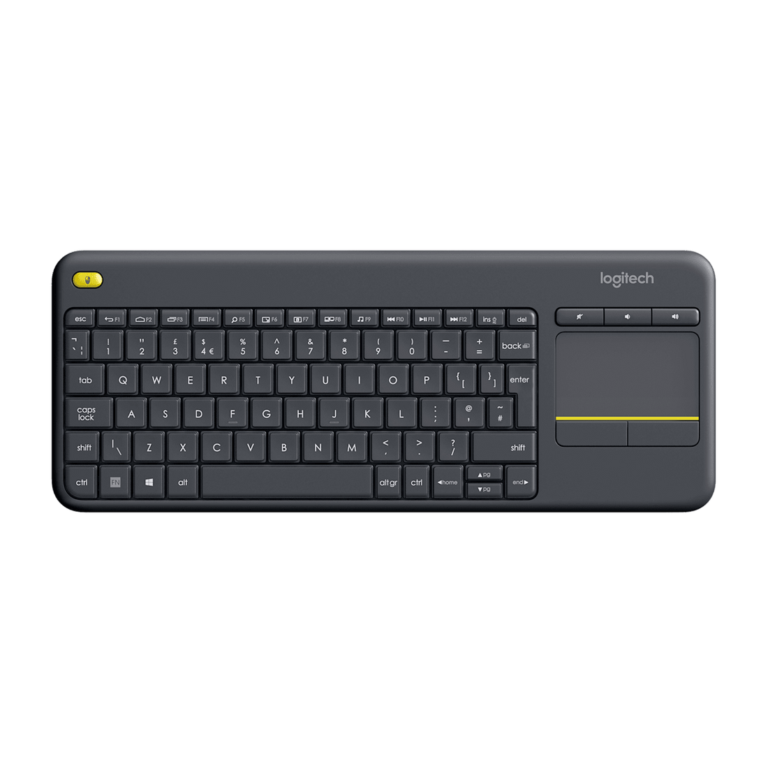 Logitech K400 Plus Wireless Touch Keyboard - Black atomoffice