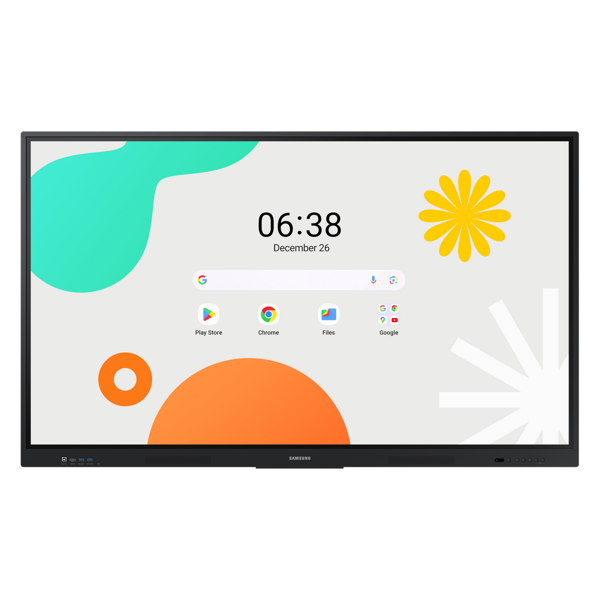 Samsung WAF Series 65-inch interactive display, front view
