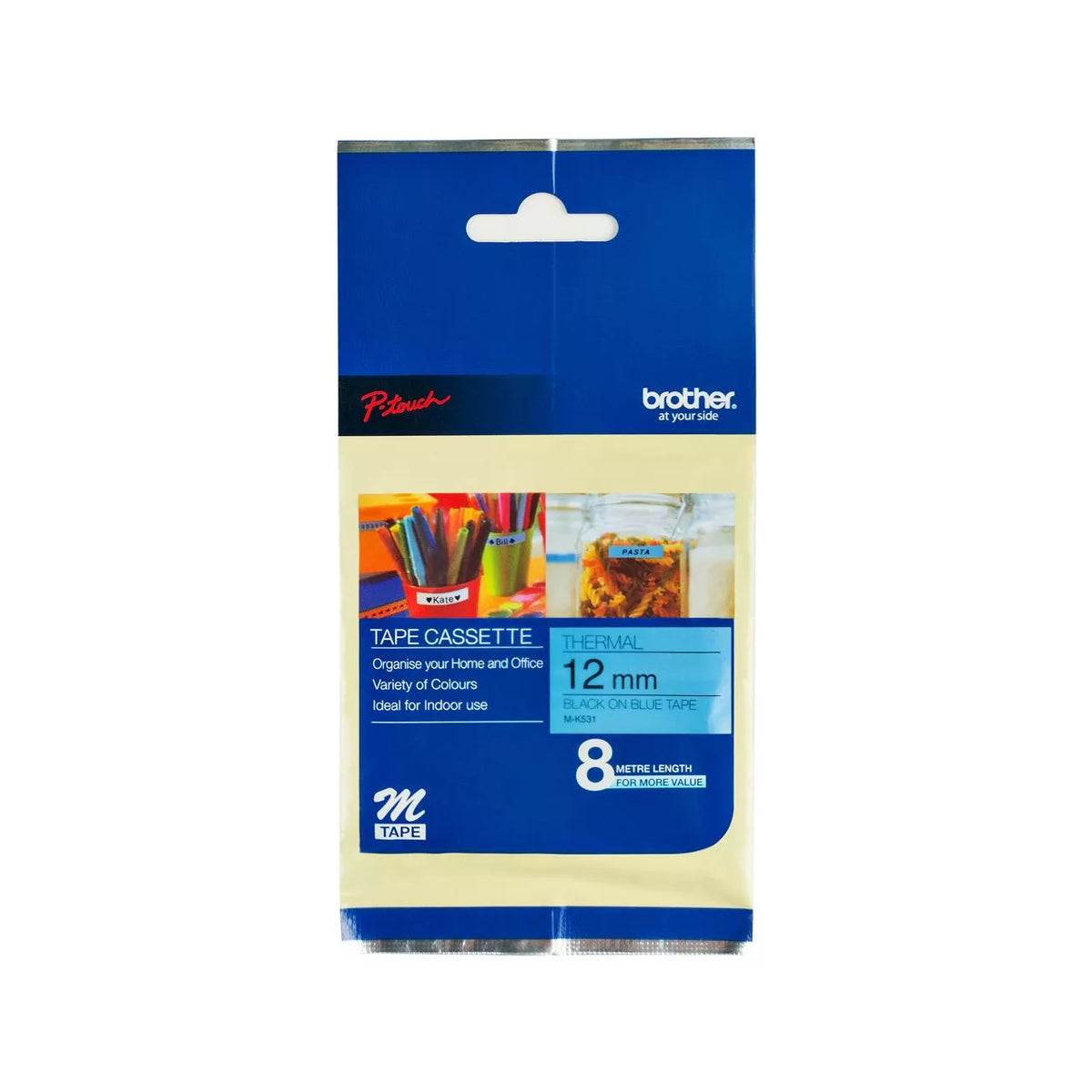 Brother MK Tape Non-Laminated Label Tape 12mm x 8m atomoffice