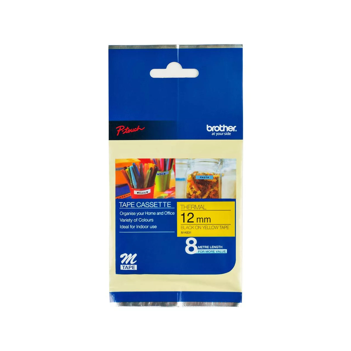 Brother MK Tape Non-Laminated Label Tape 12mm x 8m atomoffice