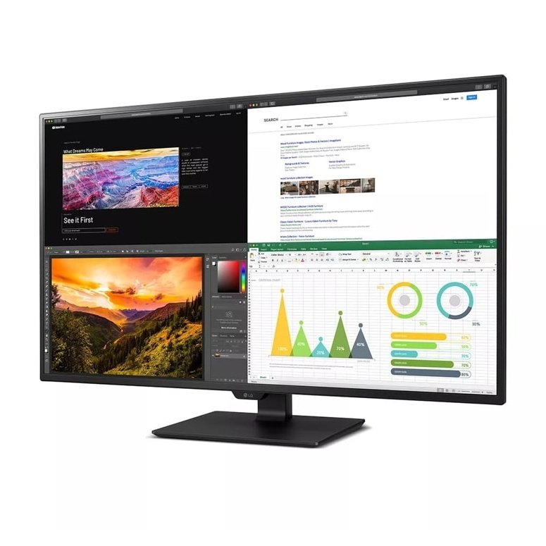 LG 43&quot; 43UN700-B Flat UHD Monitor, IPS Panel 60Hz- DP,HDMI,USB-C