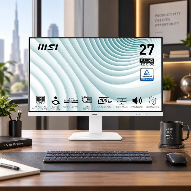 MSI PRO MP273AW 27" FHD IPS Monitor, 100Hz