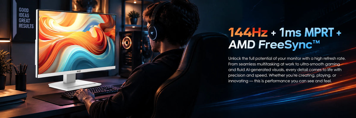 MSI PRO MP241W E14V 24" FHD Monitor, 144Hz VA — view 3