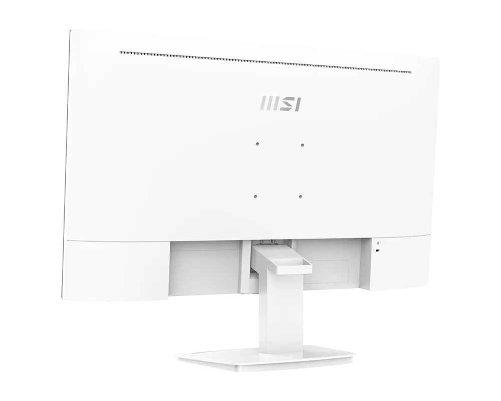 MSI 27" PRO MP273AW Flat FHD Monitor, IPS Panel 100Hz, Built-in Speakers - HDMI, DP, VGA (White) atomoffice