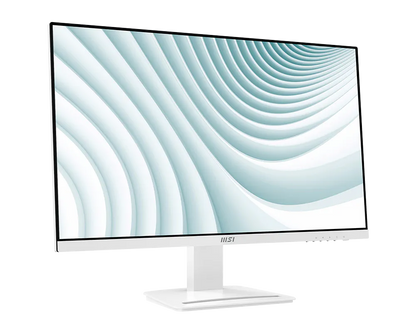 MSI 27" PRO MP273AW Flat FHD Monitor, IPS Panel 100Hz, Built-in Speakers - HDMI, DP, VGA (White) atomoffice